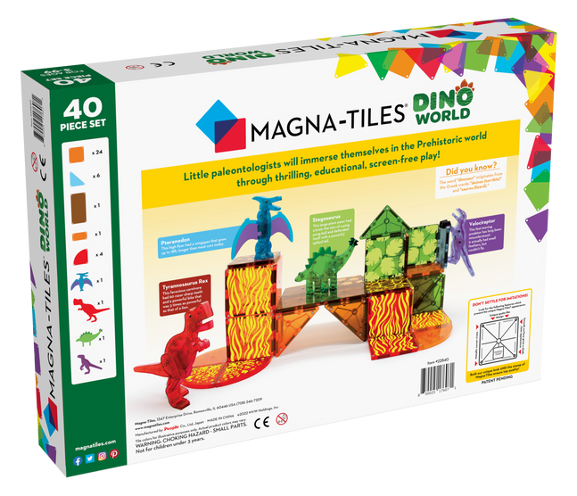 Magna Tiles Dino 40 Piece Set