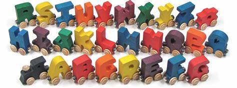 Colorful Train Letters