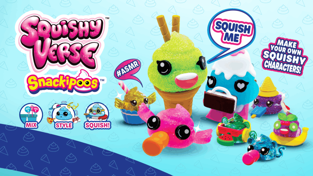 Squishyverse DIY Squishy Snackipoo Family Pack: 3 Surprise Toys with Exclusive Baby