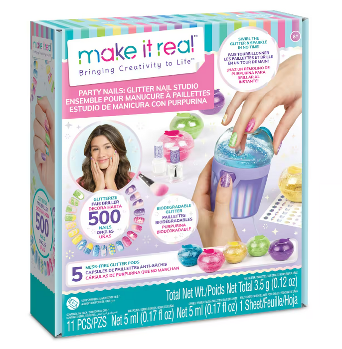 Make It Real™ Party Nails Glitter Nail Studio