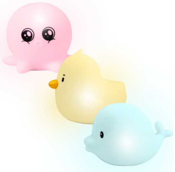 LumiSplash Glowing Bath Toys - 3 Pack