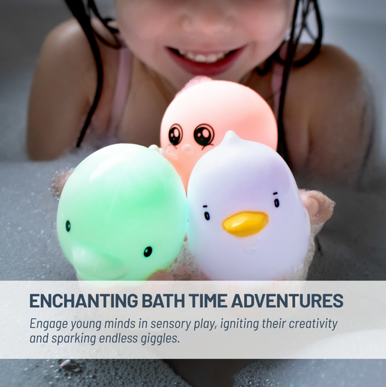 LumiSplash Glowing Bath Toys - 3 Pack