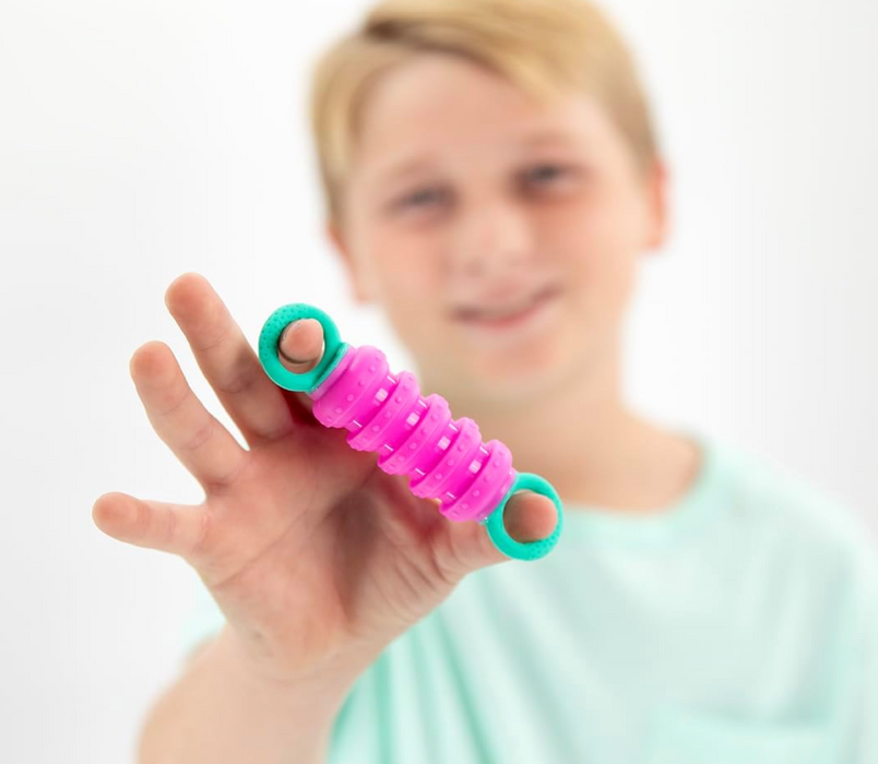 Krumples Fidget Pullys 6 Pack – Portable BPA-Free Silicone Sensory Fidget Toy for Stress, Focus & ADHD, Mini Pop-and-Squeeze Hand Toy for Kids and Adults