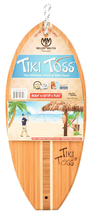 Tiki Toss Surfboard Hook & Ring Game