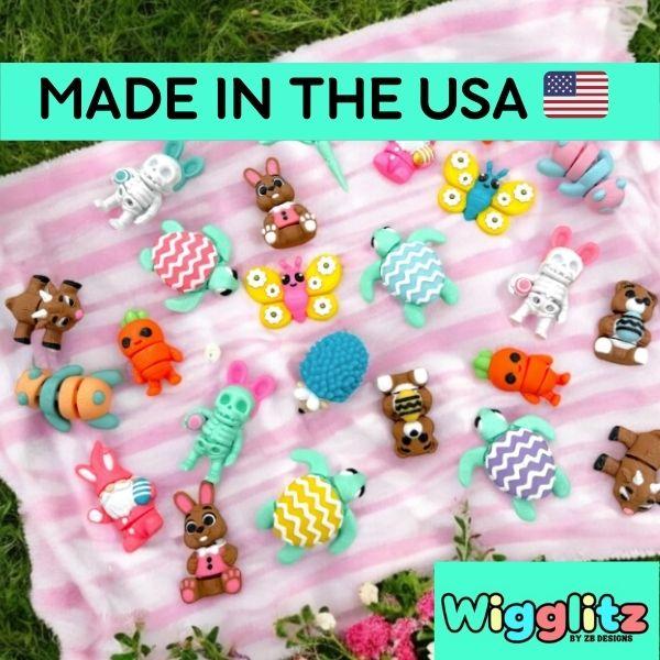Mystery Wigglitz 12-PACK | Wiggly 3D Mini Printed Animals Surprise Cute Figures
