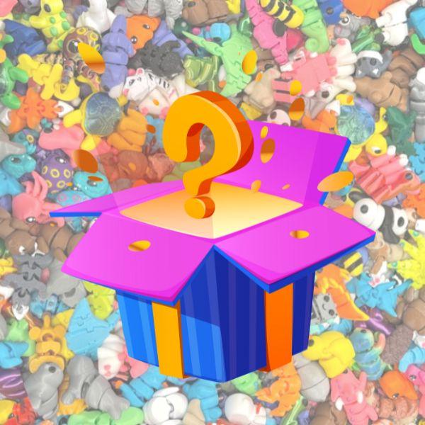 Mystery Wigglitz 12-PACK | Wiggly 3D Mini Printed Animals Surprise Cute Figures