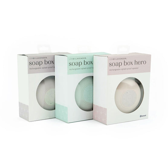 Soap Box Hero Shower Speaker Lemon Lavender