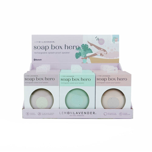 Soap Box Hero Shower Speaker Lemon Lavender