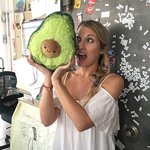 Mini Avocado Squishable Plush Toy