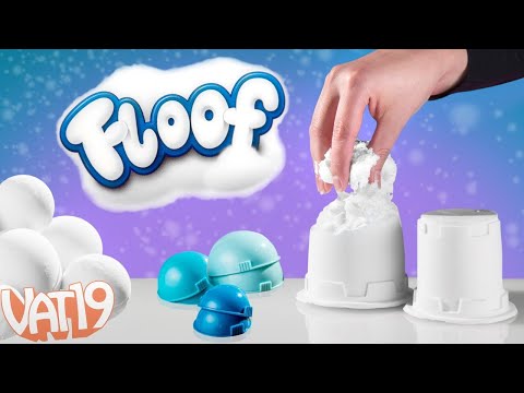 Floof Modeling Clay - Reuseable Indoor Snow - Bucket of Floof